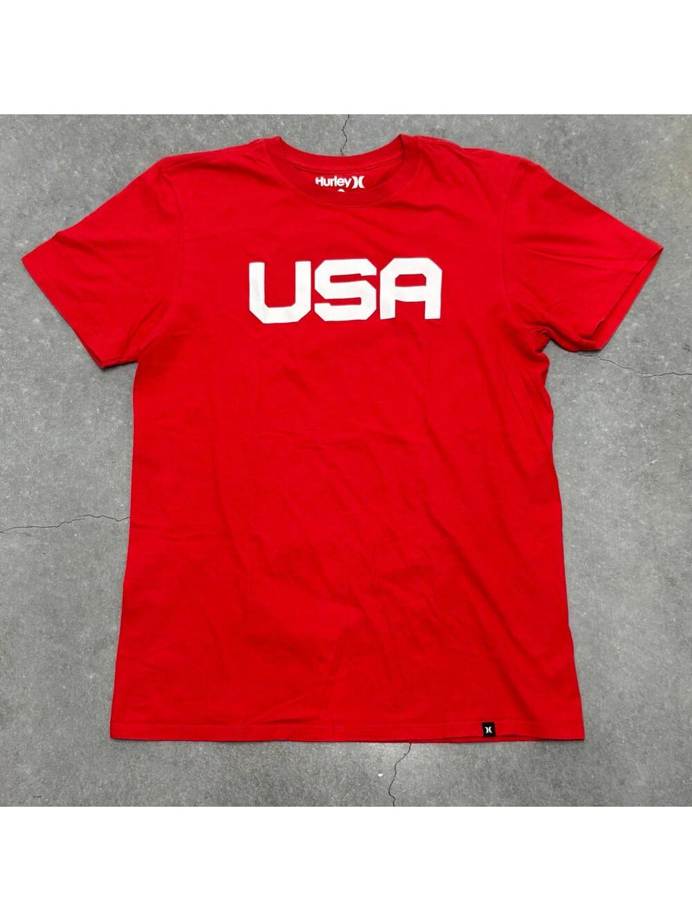 Hurley Red USA T Shirt